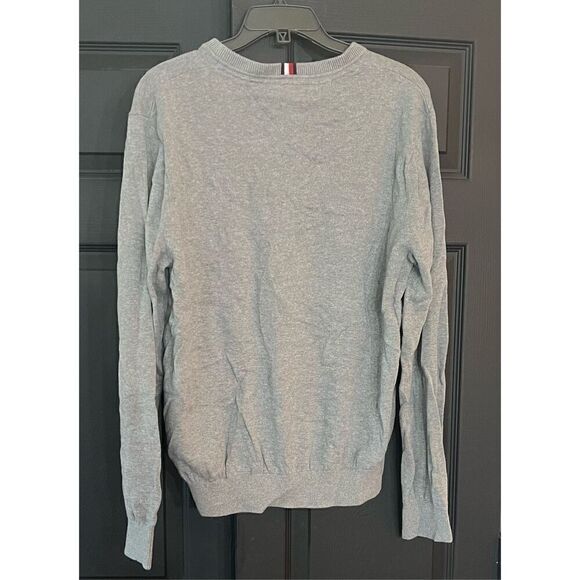 TOMMY HILFIGER Men's Iconic Cotton V-Neck Pullover Sweater 2024 Collection - Picture 4 of 5